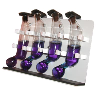 Holder for up to four, 37mm fat extraction tubes, for Bench-Top Shaker