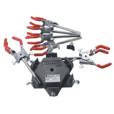 Hexagonal clamping head with six large finger clamps, for glassware up to 2-1/4" diameter, for Rugged Rotator