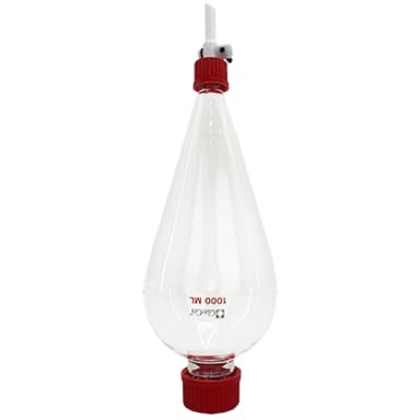Separatory funnel, with PTFE cap and spout, 1000ml
