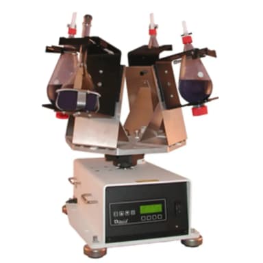 Mid-Range Shaker base with four holders for 1L separatory funnels, 10 - 170rpm, 120V