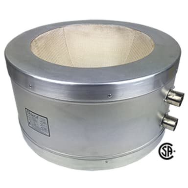 Aluminum housed mantle for 22000ml spherical flask, 2 circuits each 770W, 115V