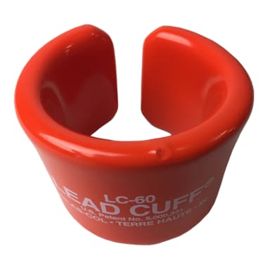 Lead Cuff Stabilizer. Pliable PVC coated lead strip.. 55mm to 80mm diameter