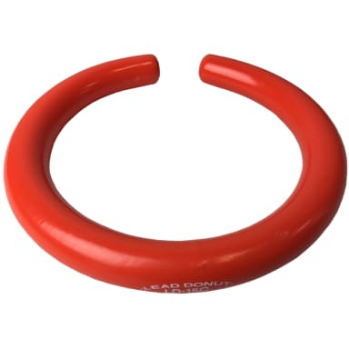 Lead Donut Stabilizer. Open "split ring" design. PVC-Coated. Orange. 15 cm ID