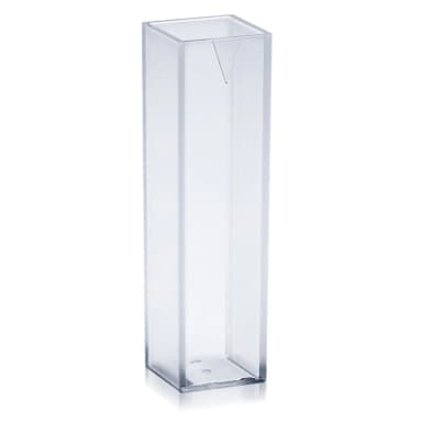 Cuvette, Spectrophotometer, Square, 4.5mL (10mm), PS, 2 Clear Sides, 100/Tray, 5 Trays/Unit