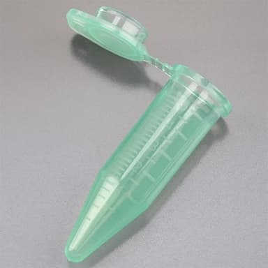 Diamond Midi Centrifuge Tube, 5.0mL, PP, Attached Snap Cap, Graduated, Green, 50/Bag, 4 Bags/Unit - PK/1