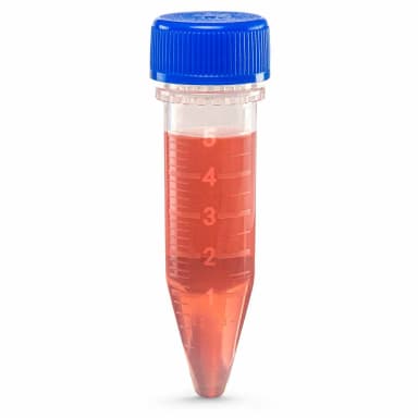 Diamond Midi Centrifuge Tube, 5.0mL, PP, Separate Blue Screw Cap, Graduated, 100 of Each/Bag, 5 Baof Each/Carton