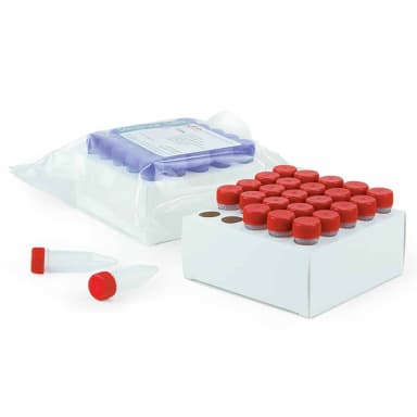 Diamond Midi Centrifuge Tube, 5.0mL, PP, Assembled Blue Screw Cap, Graduated, STERILE, 25/Cardboard Rack, 20 Racks/Unit