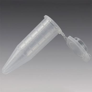Diamond Midi Centrifuge Tube, 5.0mL, PP, Attached Locking Snap Cap, Graduated, Natural, Lot Certified: Rnase, Dnase, Pyrogen, ATP and Human DNA Free - PK/1