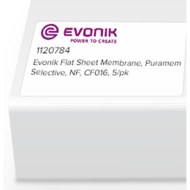 Evonik Flat Sheet Membrane, Puramem Selective, NF, CF016, 5/pk