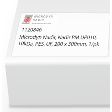 Microdyn Nadir, Nadir PM UP010, 10kDa, PES, UF, 297 x 210mm, 1/pk