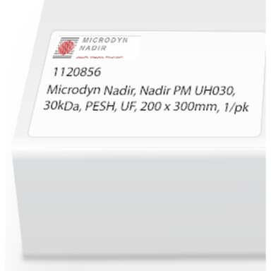 Microdyn Nadir, Nadir PM UH030, 30kDa, PESH, UF, 297 x 210mm, 1/pk