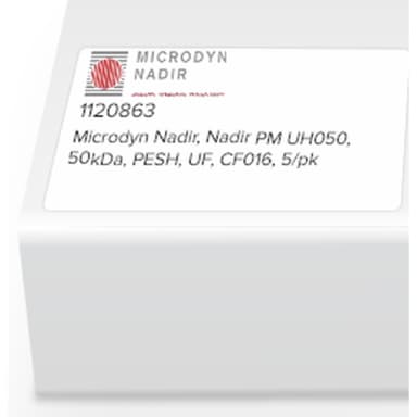Microdyn Nadir, Nadir PM UH050, 50kDa, PESH, UF, CF016, 5/pk