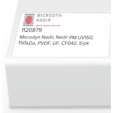 Microdyn Nadir, Nadir PM UV150, 150kDa, PVDF, UF, CF042, 5/pk