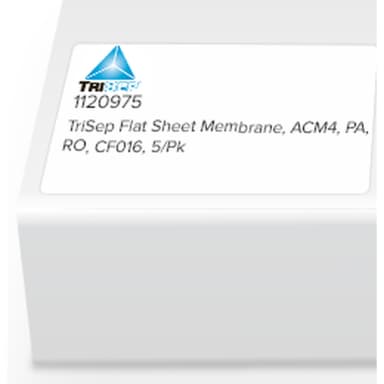 TriSep Flat Sheet Membrane, ACM4, PA, RO, CF016, 5/Pk