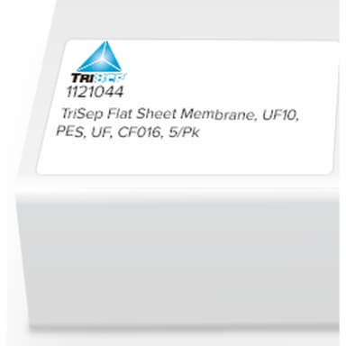 TriSep Flat Sheet Membrane, UF10, PES, UF, CF016, 5/Pk