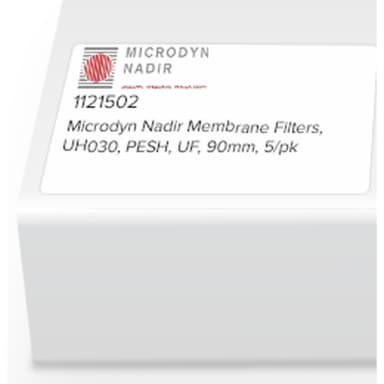 Microdyn Nadir Membrane Filters, UH030, PESH, UF, 90mm, 5/pk