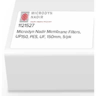 Microdyn Nadir Membrane Filters, UP150, PES, UF, 150mm, 5/pk