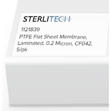 PTFE Flat Sheet Membrane, Laminated, 0.2 Micron, CF042, 5/pk