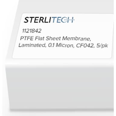 PTFE Flat Sheet Membrane, Laminated, 0.1 Micron, CF042, 5/pk
