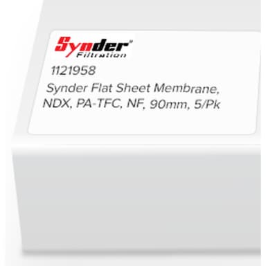 Synder Flat Sheet Membrane, NDX, PA-TFC, NF, 90mm, 5/Pk