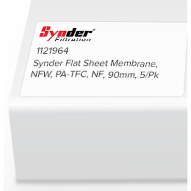 Synder Flat Sheet Membrane, NFW, PA-TFC, NF, 90mm, 5/Pk