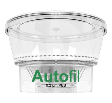 Autofil® Sterile Disposable Bottle Top Vacuum Filters with 0.2 µm Sterilizing PES Membrane, 250 mL, 24/CS