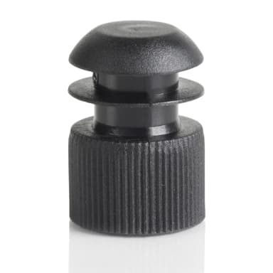 Cap, Flange Plug, 16mm, Black - cs-10000