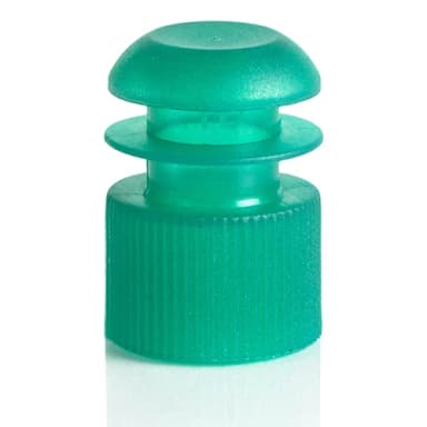 Cap, Flange Plug, 16mm, Green - PK/1