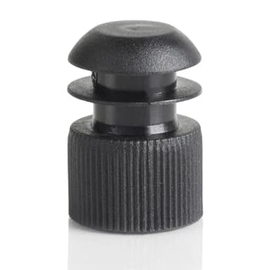 Cap, Flange Plug, 16mm, Black - PK/1