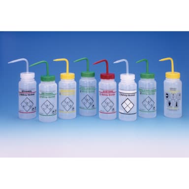 BOTTLE,PE,WASH,VENTING SOLVENT LABELED, Natural