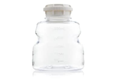 EZLabpure™ Media Bottle PETG, 500 mL, GL45 Closed VersaCap, Sterile, 24/CS