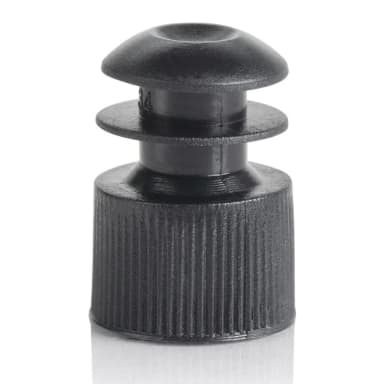 Cap, Flange Plug, 12mm, Black - cs-20000