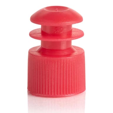 Cap, Flange Plug, 12mm, Red - PK/1