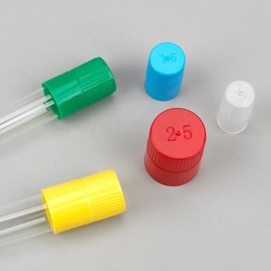 Diamond Culture Tube Cap for 16mm Glass Culture Tubes, PP, Clear, 100/Bag, 10 Bags/Carton