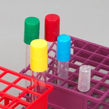Diamond Culture Tube Cap for 20mm Glass Culture Tubes, PP, Clear, 100/Bag