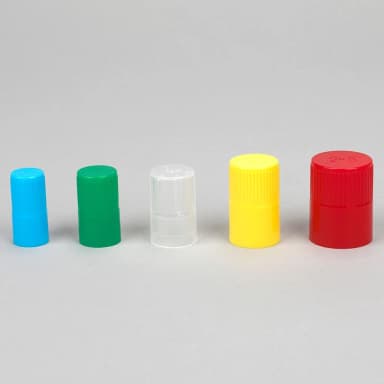 Diamond Culture Tube Cap for 25mm Glass Culture Tubes, PP, Blue, 100/Bag