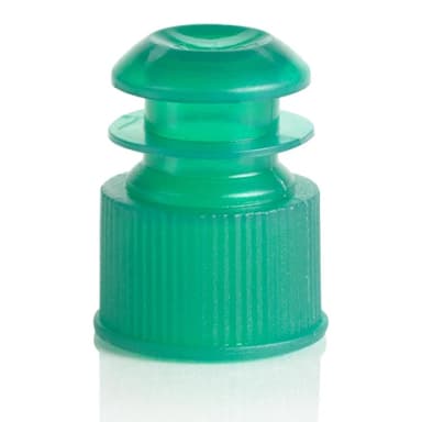 Cap, Flange Plug, 13mm, Green - PK/1