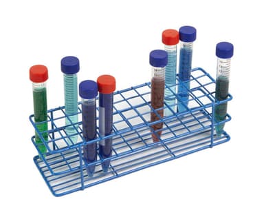 Coated Wire Tube Rack 13-16mm 9x12 Format, Blue