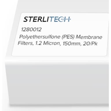 Polyethersulfone (PES) Membrane Filters, 1.2 Micron, 150mm, 20/Pk
