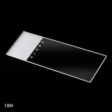 Microscope Slides, Glass, 25 x 75mm, 90 Ground Edges, Frosted, 1 End, 1 Side, 72/Box, 2 Boxes/Case (1 Gross)