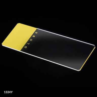 Microscope Slides, Glass, 25 x 75mm, 90 Ground Edges with Safety Corners, Yellow Frosted, 72/Box, 2 Boxes/Case (1 Gross)