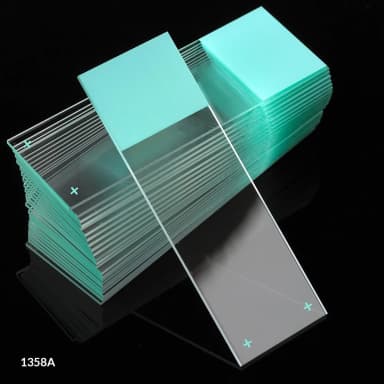 Microscope Slides, Diamond White Glass, 25 x 75mm, Charged, 90 Ground Edges, Aqua Frosted, 72/Box