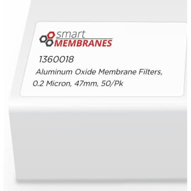 Aluminum Oxide Membrane Filters, 0.2 Micron, 47mm, 50/pk
