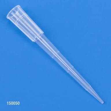 Pipette Tip, 1 - 200uL, Certified, Universal, Low Retention, Graduated, 54mm, Natural, STERILE, 96/Rack, 10 Racks/Box - CS/4800