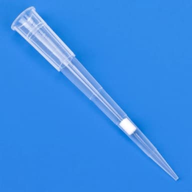 Filter Pipette Tip, 0.1 - 20uL, Certified, Universal, Low Retention, Graduated, 54mm, Natural, STERILE, 96/Rack, 10 Racks/Box - PK/1