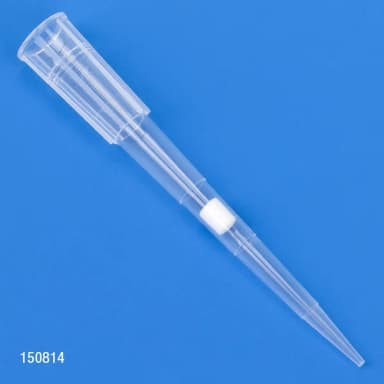 Filter Pipette Tip, 1 - 50uL, Certified, Universal, Low Retention, Graduated, 54mm, Natural, STERILE, 96/Rack, 10 Racks/Box - CS/4800
