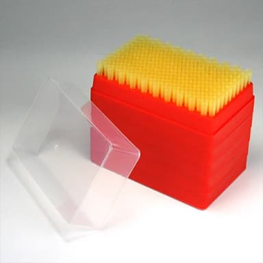 Pipette Tip, 1 - 200uL, Universal, Yellow, 200/Rack, 5 Racks/Stack - PK/1