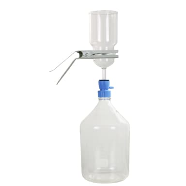 VF16, Glass Filtration Apparatus, includes 1000mL/90mm Glass Filter Holder, No. 8 Stopper, 5000mL Receiver Flask and GL45 Adaptor
