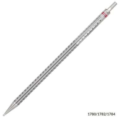 Serological Pipette, 25mL, PS, Standard Tip, 345mm, Non-Sterile, Red Band, Bulk, 25/Bag