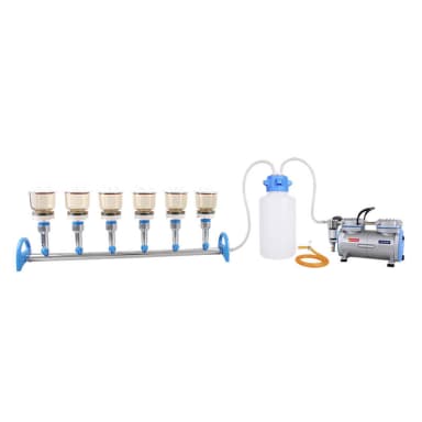 MultiVac 610-MS-T, 6-Branch Aluminum Manifold Vacuum Filtration System, AC 110V/60Hz
